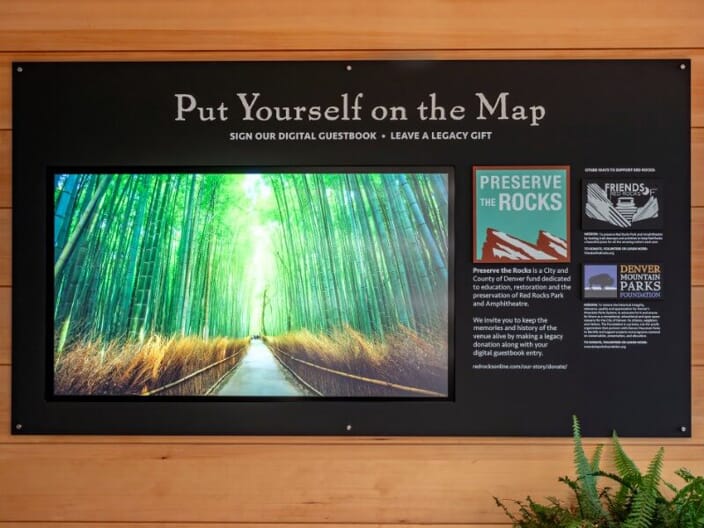 Red Rocks Park Interior Signage